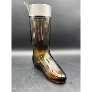 Vintage Avon Leather All Purpose Lotion Boot Bottle, Empty‎ Decor 6.5"
